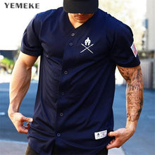 Load image into Gallery viewer, YEMEKE Gyms T shirt Brand Clothing Fitness T-shirt compression Short Sleeve Tshirt Bodybuilding Workout Tee-shirt
