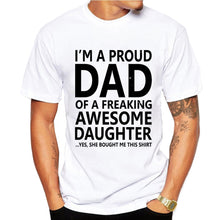 Load image into Gallery viewer, Super dad T Shirts Men Tops Casual Model Father&#39;s Day Tshirt Short Sleeve Funny papa Dady Gift T-shirt  Shirt Homme
