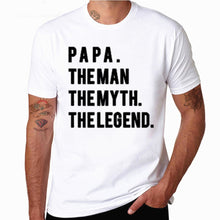 Load image into Gallery viewer, Super dad T Shirts Men Tops Casual Model Father&#39;s Day Tshirt Short Sleeve Funny papa Dady Gift T-shirt  Shirt Homme
