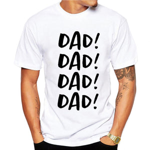 Super dad T Shirts Men Tops Casual Model Father's Day Tshirt Short Sleeve Funny papa Dady Gift T-shirt  Shirt Homme