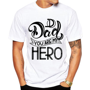 Super dad T Shirts Men Tops Casual Model Father's Day Tshirt Short Sleeve Funny papa Dady Gift T-shirt  Shirt Homme