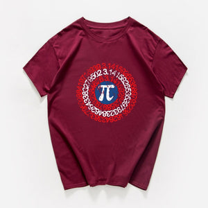Pi Math Novelty T Shirt Men's Breathable cotton Loose  Tee shirts homme Geek Style Tshirt Nerd streeetwear Casual Men Tshirts