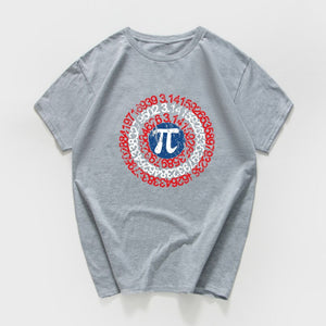 Pi Math Novelty T Shirt Men's Breathable cotton Loose  Tee shirts homme Geek Style Tshirt Nerd streeetwear Casual Men Tshirts
