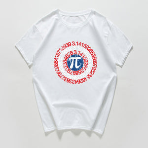 Pi Math Novelty T Shirt Men's Breathable cotton Loose  Tee shirts homme Geek Style Tshirt Nerd streeetwear Casual Men Tshirts