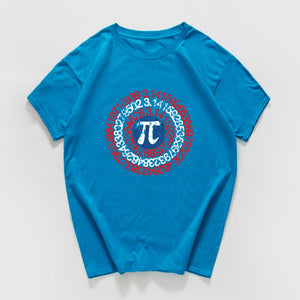 Pi Math Novelty T Shirt Men's Breathable cotton Loose  Tee shirts homme Geek Style Tshirt Nerd streeetwear Casual Men Tshirts