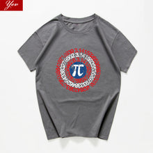 Load image into Gallery viewer, Pi Math Novelty T Shirt Men&#39;s Breathable cotton Loose  Tee shirts homme Geek Style Tshirt Nerd streeetwear Casual Men Tshirts
